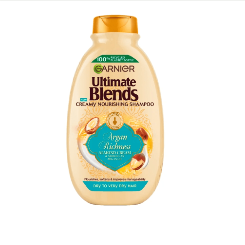 GARNIER ULTIMATE BLENDS SHAMPOO - ARGAN OIL & ALMOND 400ML