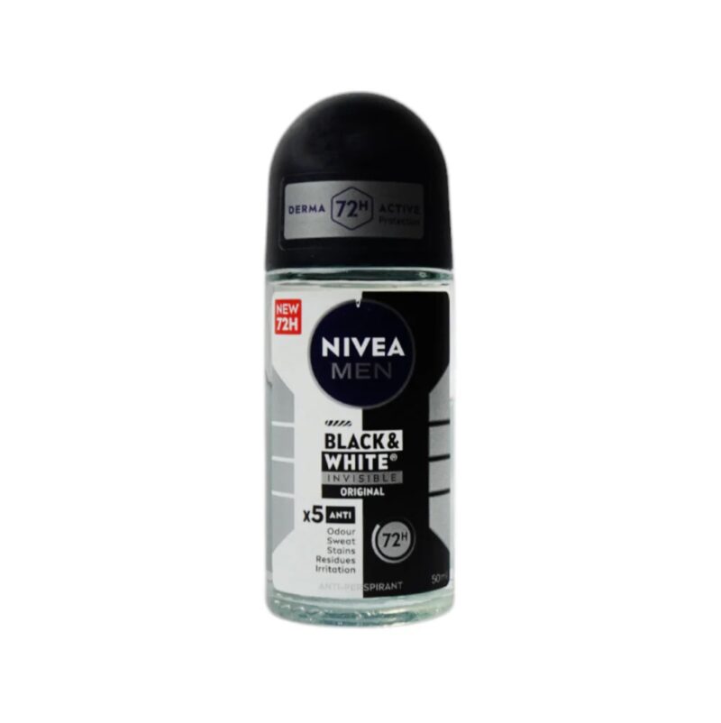 Nivea Men Roll On - 50ML - Black & White Invisible - Original